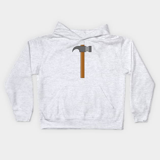 Claw Hammer Cartoon Kids Hoodie by BirdAtWork